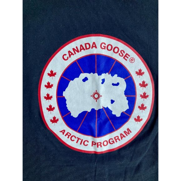 Canada Goose Logo Men's Black T Shirt Size Small - Picture 6 of 10